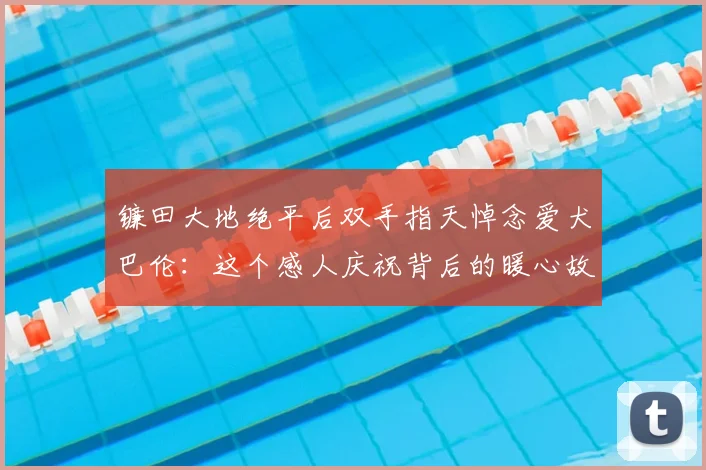 镰田大地绝平后双手指天悼念爱犬巴伦:这个感人庆祝背后的暖心故事