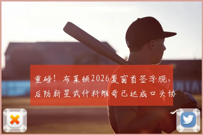 重磅！布莱顿2026夏窗首签浮现，后防新星武什科维奇已达成口头协议